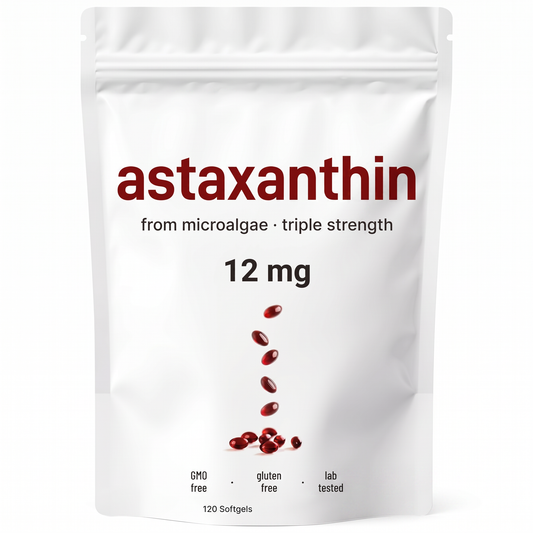 Astaxanthin 12mg pouch - front