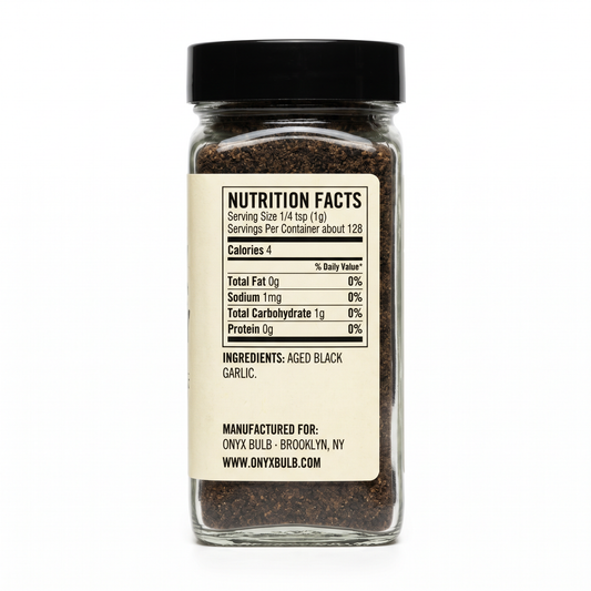 Granulated Powder — 4.5 oz Shaker — nutrition facts label